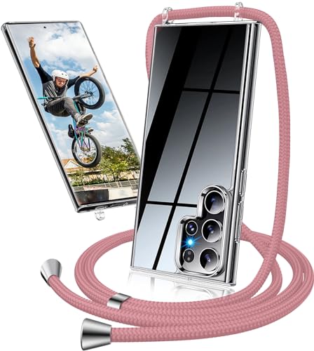 Coque Samsung S25 Ultra avec cordon de serrage pour éviter les chutes