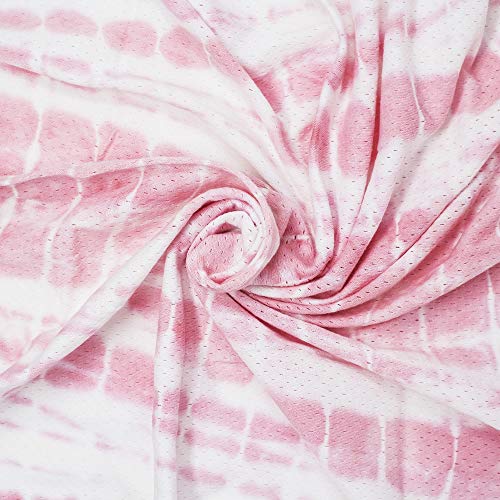 Image of Woombie AirWrap Organic Swaddle - Old Fashioned Receiving Blankets for Babies - Lightweight, Vented Design, Tie-dye Pink, 44 inch x 44 inch