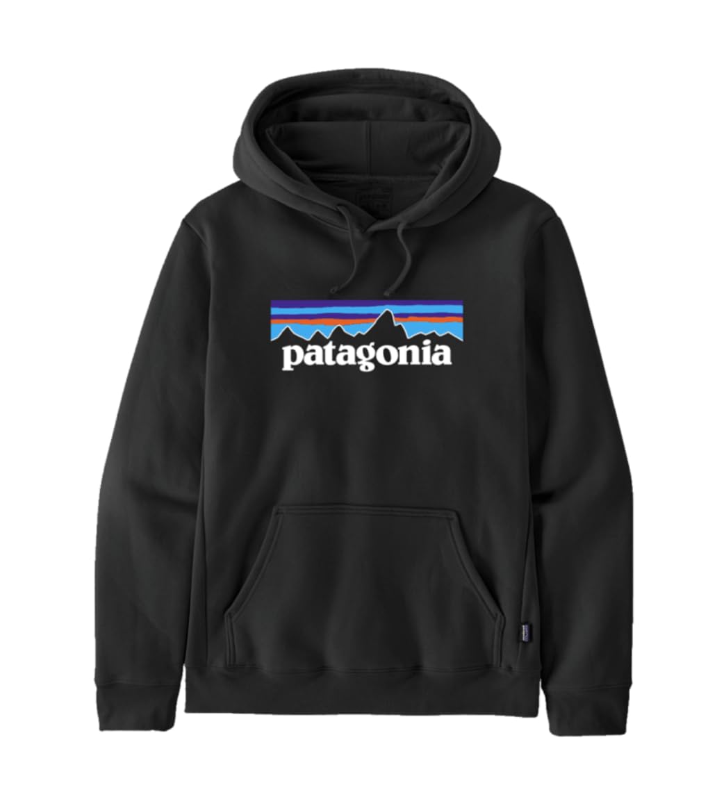 Patagonia Men's Noir Hooded Sweatshirt P-6 Logo Uprisal