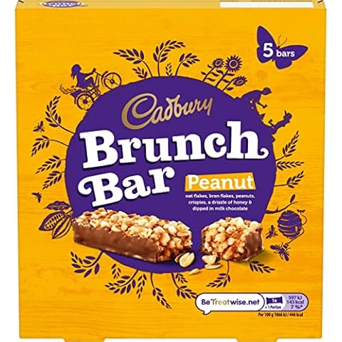 Cadbury Brunch Bar Peanut, 5 x 32g Cover