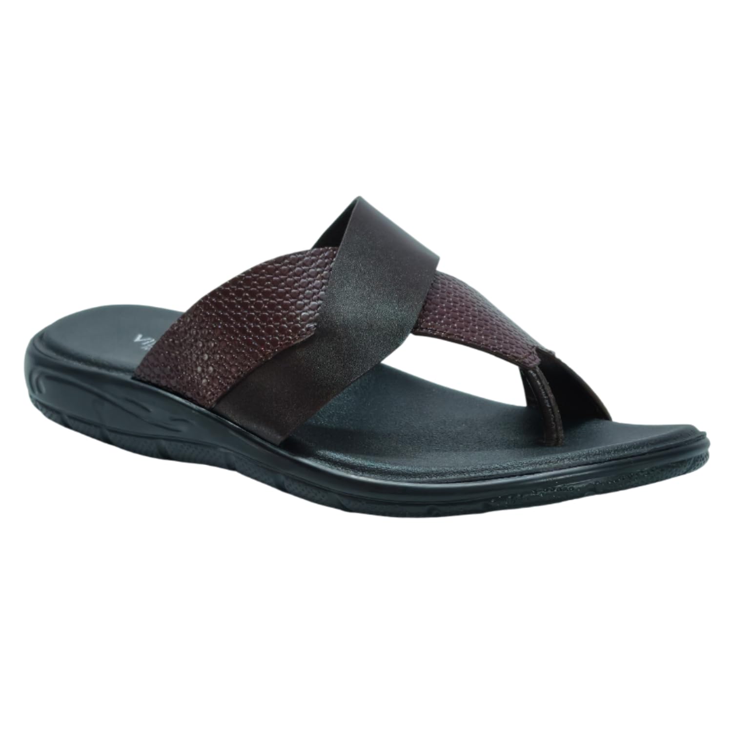 Men’s Faux Leather Casual Fashion Sandals | Comfortable Everyday Wear Open Footwear with Cushioned Footbed | Lightweight Non-Slip Sole-image-13