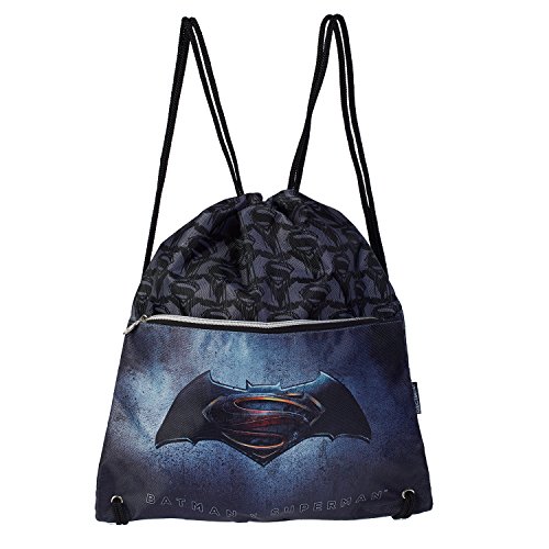 Karactermania Batman V. Superman Justice Bolsa de Cuerdas para El Gimnasio  41 cm  Negro