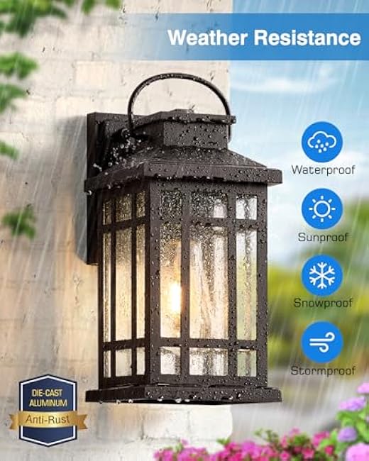 Modern Outdoor Light Fixture Outside Sconce Lighting Oil Rubbed Bronze Wall Mount