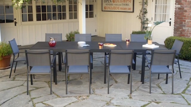 Amazon.com : Hanover Naples 11-Piece Outdoor Dining Set with
