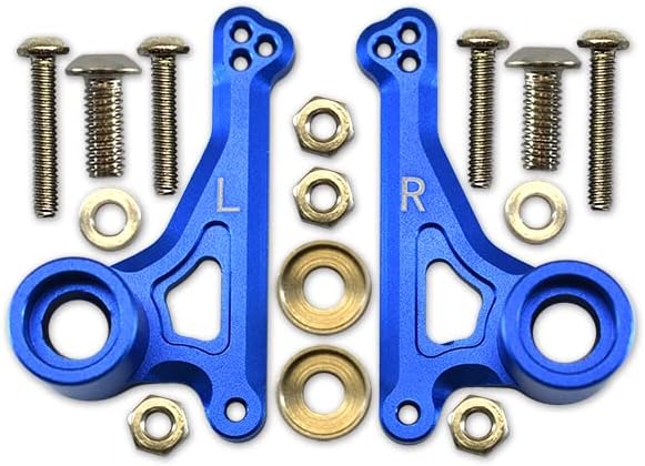 GPM Upgrades Aluminum Front Rocker Arm Set for 1/10 E-Revo VXL Rushless (86086-4) & E-Revo (56087-1) RC Cars (Blue)