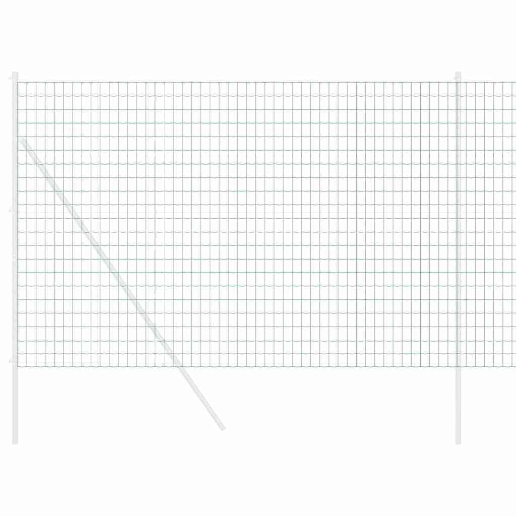 Ogrodzenie euro, zielone, 1,5 x 10 m, żelazo powlekane PCW, do ogrodu, na taras, ochrona przed wzrokiem, trwałe panele ogrodzeniowe, łatwy montaż