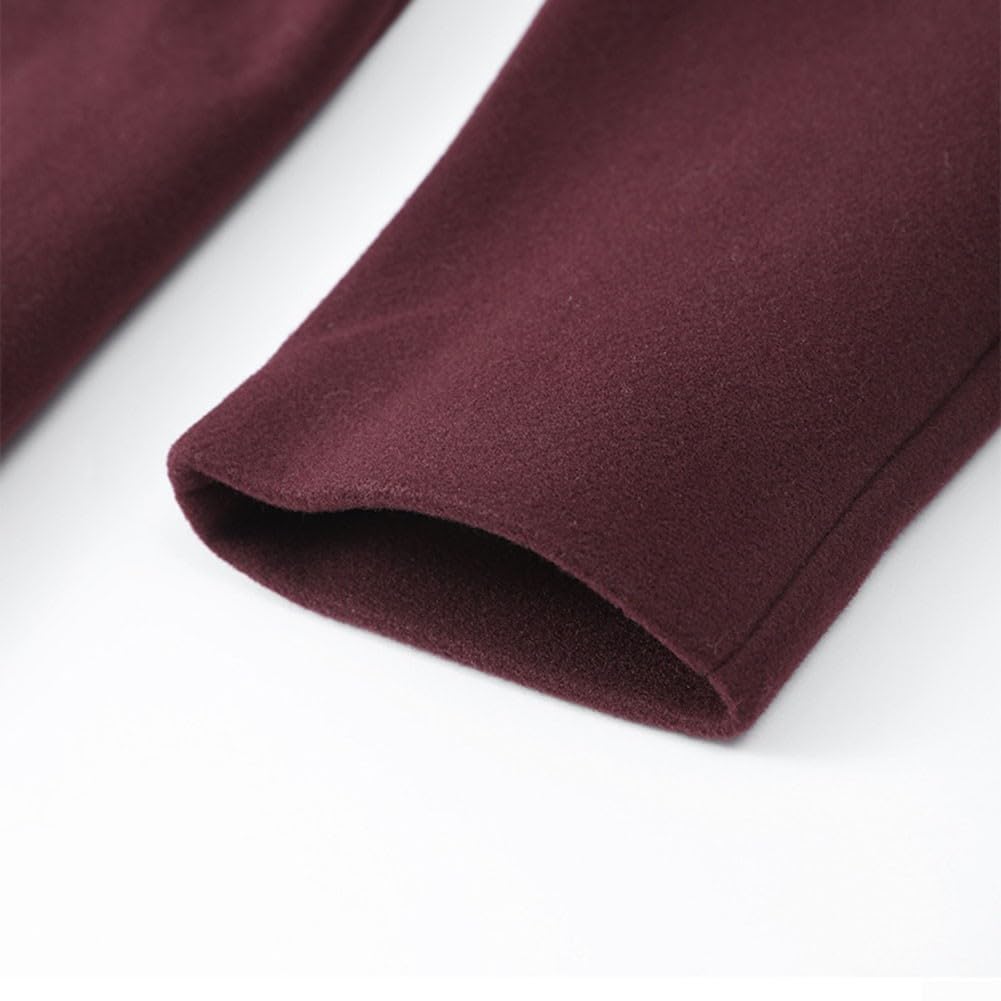 Giacca lunga da donna CY30568, colore puro, elegante, alla moda, per ufficio, pendolarismo, autunno, inverno, casual, lungo, di qualità, professionale, per lavoro (S marrone)