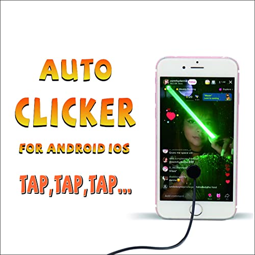 Screen Auto Clicker For Iphone Ipad: Physically Connected Auto Clicker For Android Ios Screen Device,Adjustable Speed Automatic Screen Tapper,Suitable For Games, Live Broadcasts, Reward Tasks (Arb3727A1-Rc) #TOP4