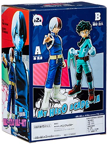 Action Figure - My Hero Academy - Shoto Todoroki DXF Bandai Banpresto, Multicor
