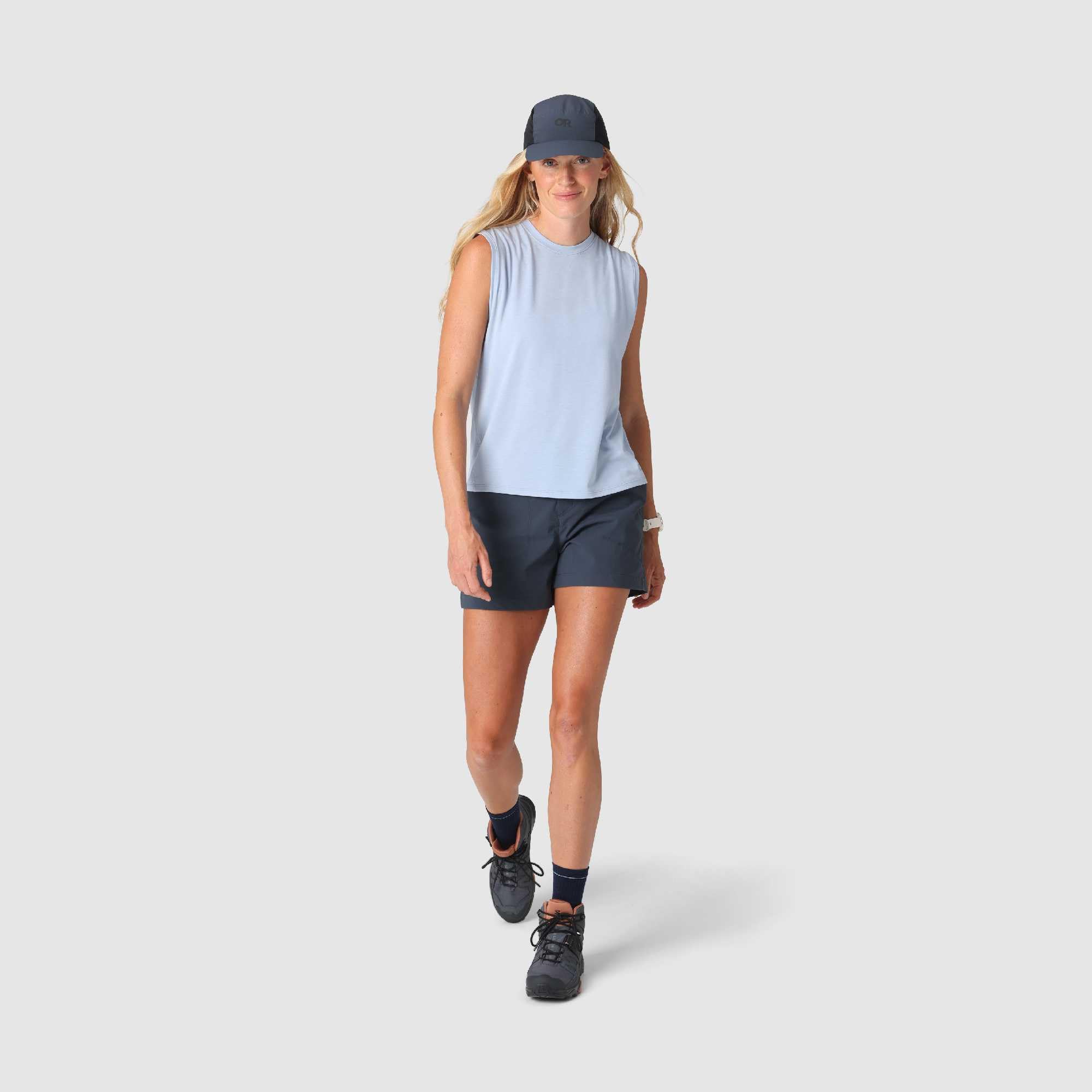 Outdoor Research Timberline Short da donna | Traspirante, elastico UPF 50+, pantaloncini sportivi da escursionismo, ad asciugatura rapida, tasca con zip