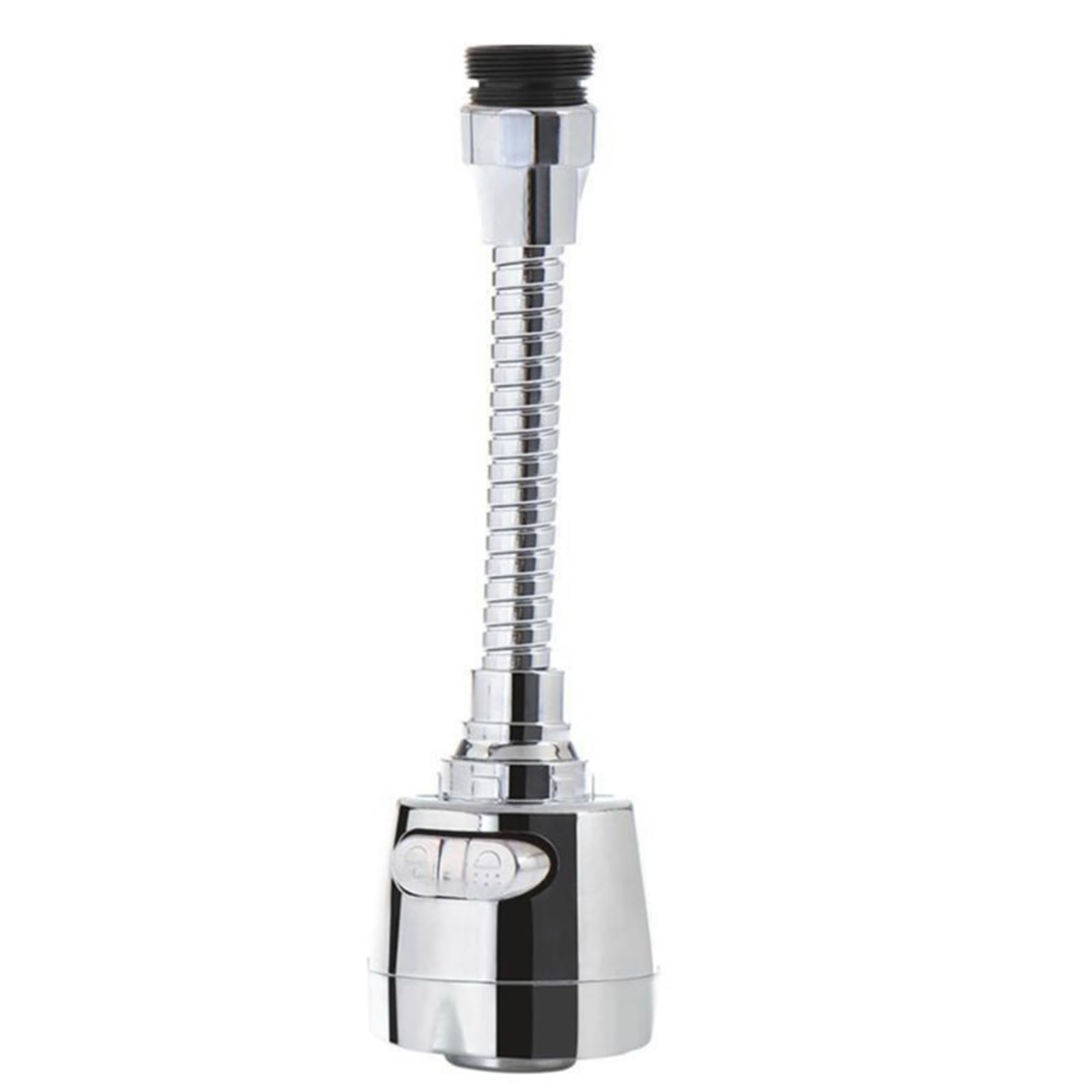 18cm Flexible Kitchen Faucet Aerator – Splash-Proof Swivel Sprayer, Multi-Layer Electroplated Steel, Foaming Water Flow – Water Saving Attachment For Kitchen Taps