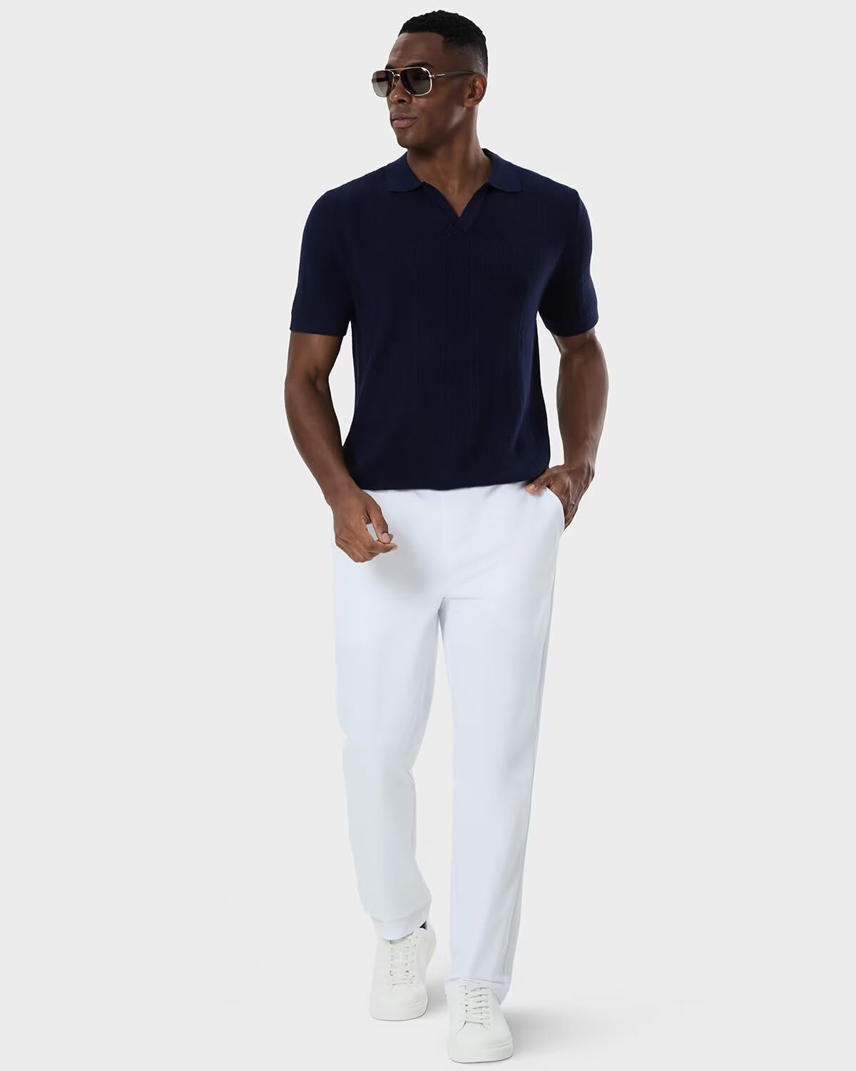 Mens Classic Fit Golf Pants Stretch Dress Pants 30''/32''/34'' Lightweight Casual Suit Pants with Pockets - Image 8