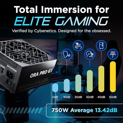 Image of ORA PRO G1 750W Gold PSU ATX 3.1, Fully Modular, Quiet, Black