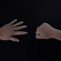 Vista 4 de 2 herramientas de manicura para manos de práctica suave, de silicona flexible, para manos protésicas, los dedos se pueden doblar, reutilizables