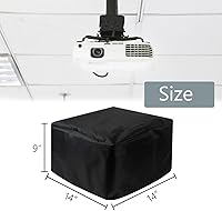 Vista 2 de Cubierta antipolvo para proyector de video de techo en casa o instalación al aire libre, funda de protección impermeable a prueba de polvo, 14 x 14