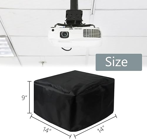 Miniatura 2 de Cubierta antipolvo para proyector de video de techo en casa o instalación al aire libre, funda de protección impermeable a prueba de polvo, 14 x 14