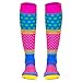 Crazy for Color Compression Socks | Athletic Knee Socks by Gone For a Run | Small
