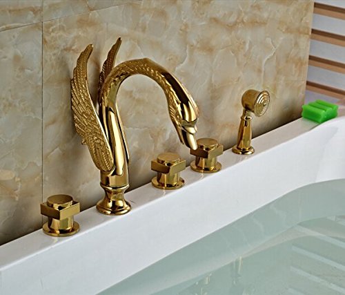Robinet mitigeur baignoire or pour remplacer un mélangeur usé