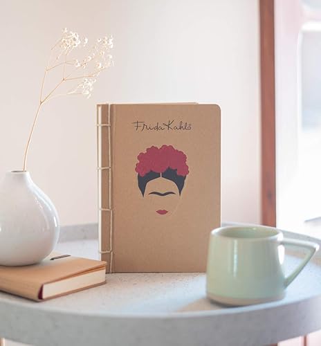 Miniatura 4 de Grupo Erik Cuaderno Kraft Frida Kahlo Oficial Cuadernos de tapa dura Cuaderno A5 Cuadernos lindos 180 páginas punteadas