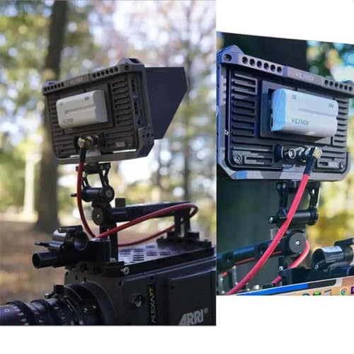 HangTon Monitor Mount Holder Bracket, 360 Tilt Swivel Rotation for Atomos SmallHD Camera Video Monitor, Teradek Wireless Transmission Motor Microphone, 3/8\" 1/4\" Black