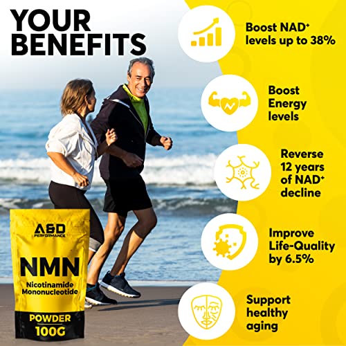 Nicotinamide Mononucleotide | NMN | 100% de pureza | Probado en laboratorio en DE ✓ | precursor directo del NAD | NMN Nicotinamide Mononucleotide (100g)