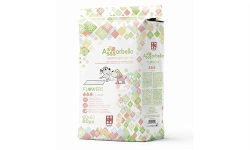 Ferribiella Alfombrillas higiénicas pañales con perfume de flores Flowers superabsorbentes para perros y gatos