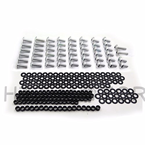 Httmt Mt215-013-Rd- Silver Normal Fairing Bolts Compatible With 1999-2002 Yzf R6 Yzf-R6 Yzfr6 #TOP1