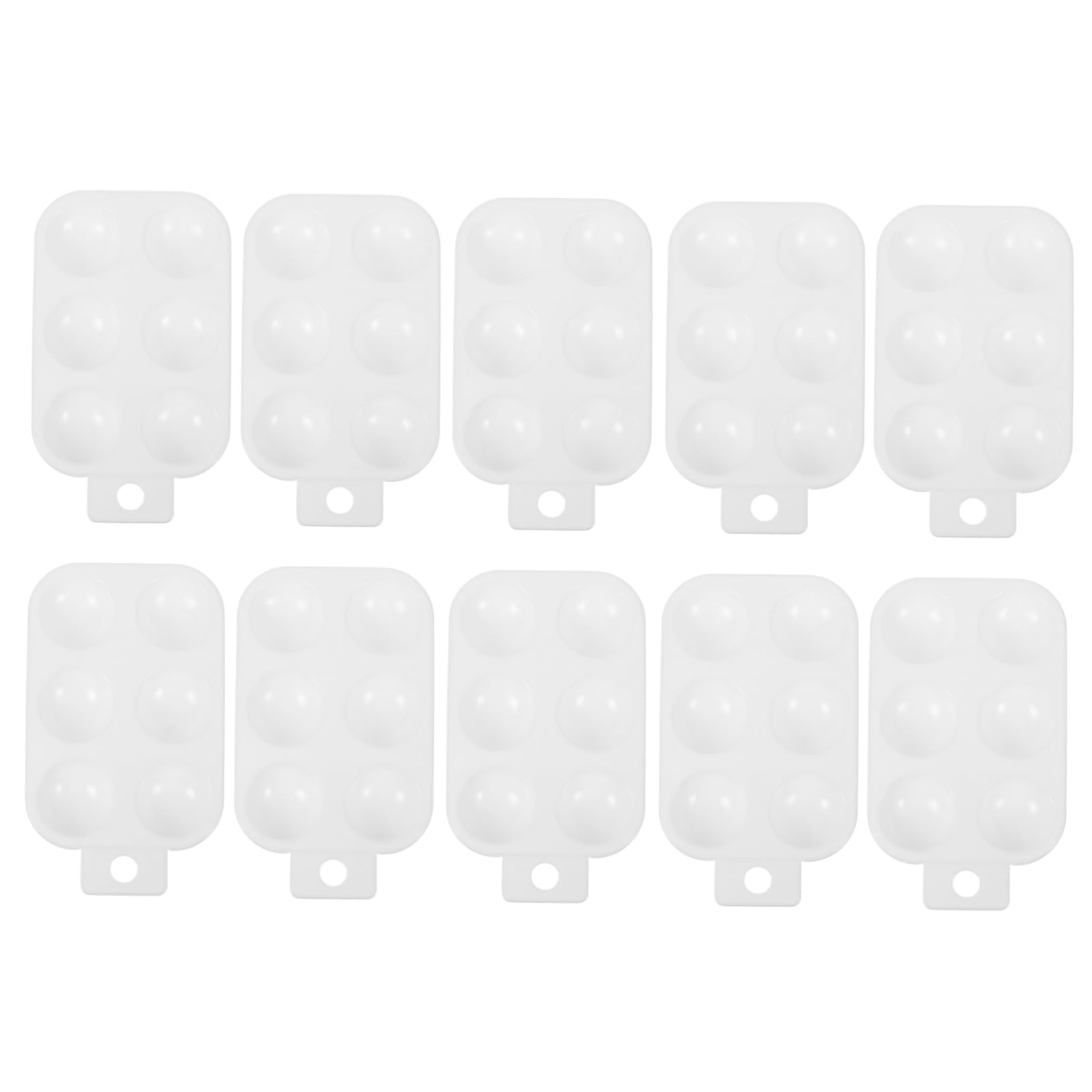 HAPINARY 10pcs Palette Artist Paint Art Paint Board Plastic Mixing Tray Square Plastic Serving Tray Color Mixer Practical Paint Tray Paint Tray for Toning Watercolor Gouache White Pp