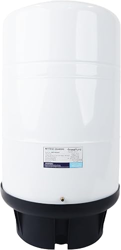 Neo-Pure 14 Gallon Reverse Osmosis Water Storage Tank with 3/4 inch MNPT, Pressurized RO Tank for Home Systems