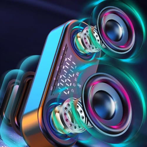 Haut-parleur sans fil intelligent et réveil électronique avec caisson de basses
