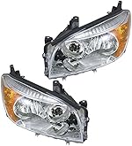 Headlights Headlamps Left & Right Pair Set for 06-08 Toyota Rav4 Rav-4