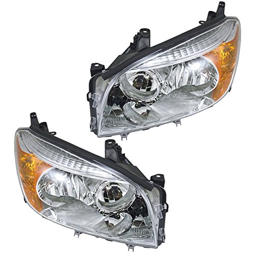 Headlights Headlamps Left & Right Pair Set For 06-08 Toyota Rav4 Rav-4 #TOP24