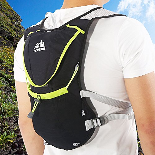 8L outdoor sport running fietsen wandelen rugzak hydratatie water fles vest (zwart). - Image 7