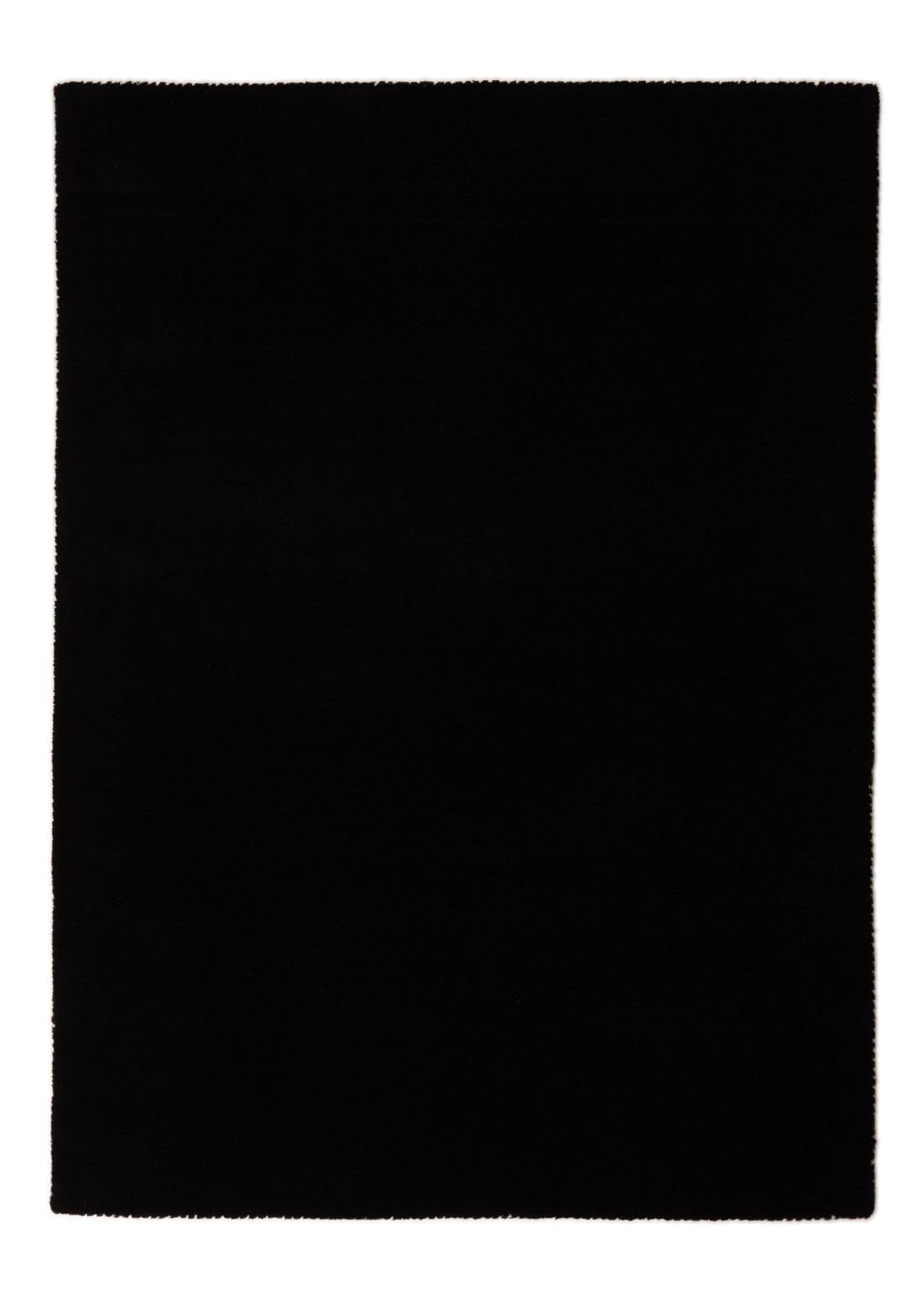 carpetfine handgefertigter Wollteppich Gabbeh Lola Schwarz 160x230 cm Weich, Hochwertig, Zeitlos | Reine Schurwolle für Gemütlichkeit & Eleganz im Wohn- und Schlafzimmer