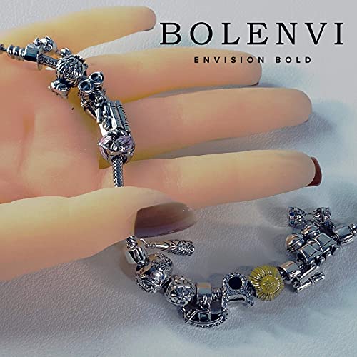 Bolenvi Tinkerbell Fairy Green Swarovski Crystals 925 Sterling Silver Dangle Pendant Charm Bead For Pandora & Similar Charm Bracelets Or Necklaces #TOP2