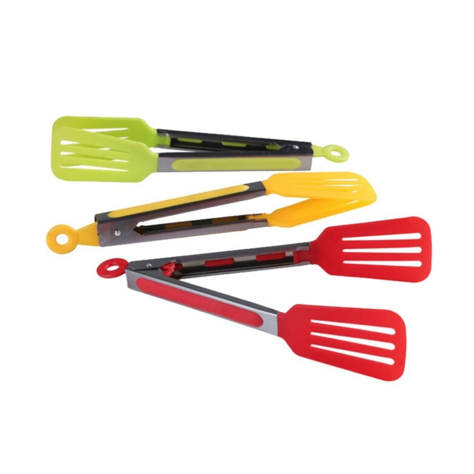 Clip per Sacchetti da Barbecue per Alimenti Pinze per Barbecue con Manico in Silicone Pinze da Cucina con Design a Blocco Pinza per Barbecue Pinze per Alimenti in Acciaio Inossidabile Pinze