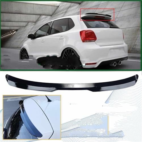 Spoiler de coffre arrière pour VW Polo avec finition noire ajustée et précise