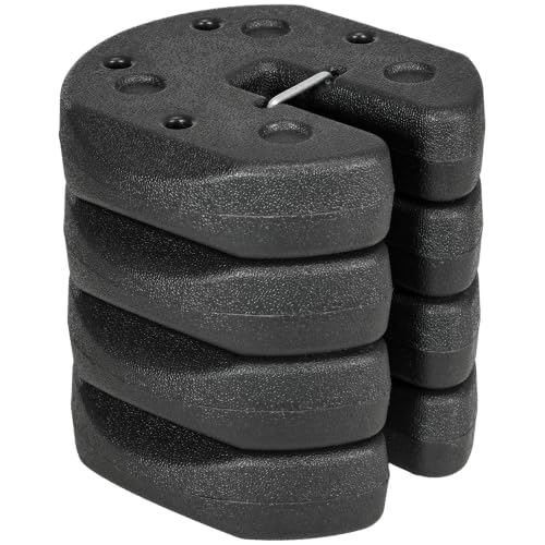 Image of Outsunny Gazebo Weights Set of 4, 12KG for Gazebo Legs with Reinforce Pins