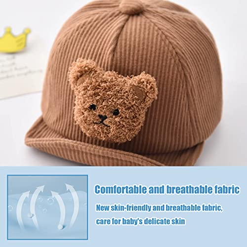 Suxgumoe Baby Winter Hat, Autum Winter Toddler Bear Cartoon Baseball Caps for Boys Girls4