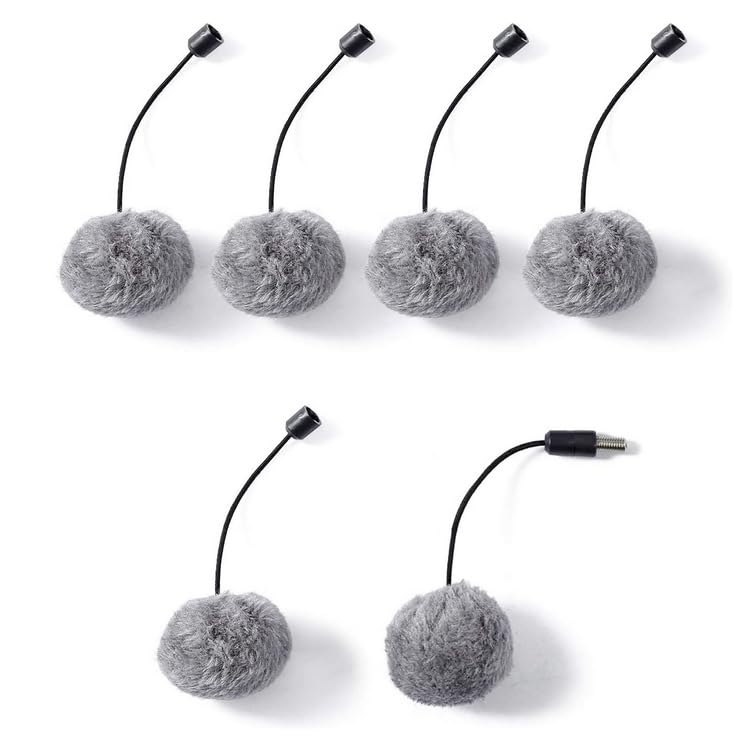 PAWZ Road Cat Tree Replacement a Set of 6 Pompom Balls-Gray