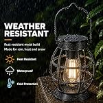 Solar Lanterns Outdoor, Hanging Metal Lights, Dual LED, 2 Pack - Image 5