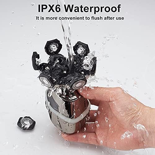 Head Shavers for Bald Men, 7D Rechargeable Bald Head Electric Shaver Men Hair Nose Ear Beard Trimmer Electric Razor Clipper Men Face Shaving Machine (Color : Shaver Set)