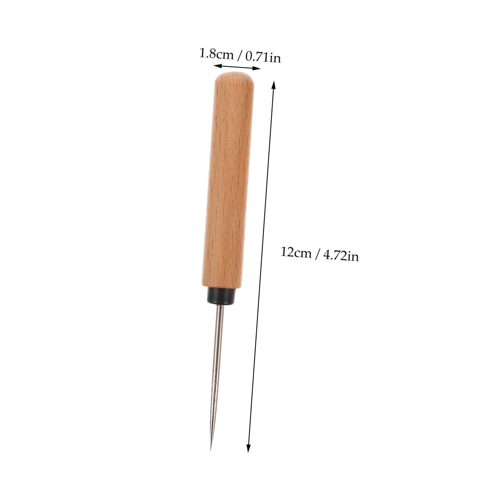 ERINGOGO DIY Hand Stitching Set 2pcs Wooden Handle Scratch Awl for Carpet Upholstery Leather Repair