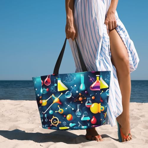 Sac de plage imperméable grand volume noir pour protéger vos objets de l'eau et du sable - 6