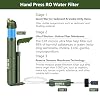 Portable Reverse Osmosis Water Filtration System 0.0001 Micron Super-high Precision Water Purification Survival Gear for Hiking, Camping, Travel, and Emergency Preparedness