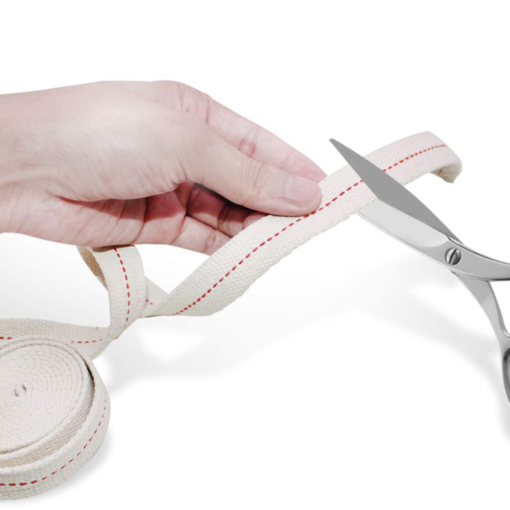 Stoppini In Cotone Piatto Per Lampade A Olio - 2 Rotoli Da 6,5 Piedi, 3/4 Di Pollice - Foto 6