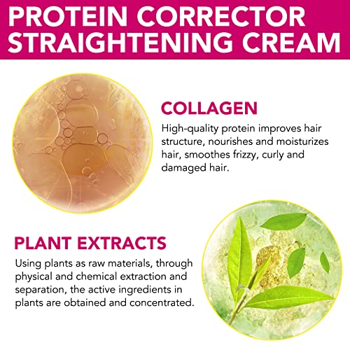 Semi-permanent Protein Hair Straightener Cream For Women,2023 New Silk and Gloss Hair Straightening Cream