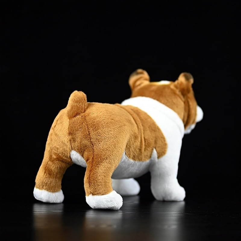 MZICXV Englische Bulldogge Simulation Puppe Stehender Hund Plüsch Spielzeug 28CM