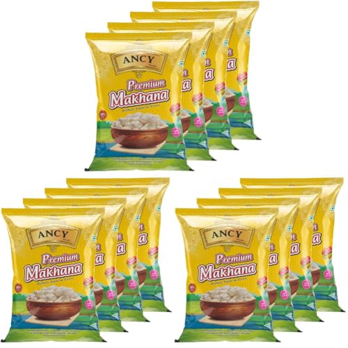 Image of Ancy Special Jumbo Size Phool Makhana /Lotus Seeds (Handpicked), 4 X 250 g (Pack of 3)