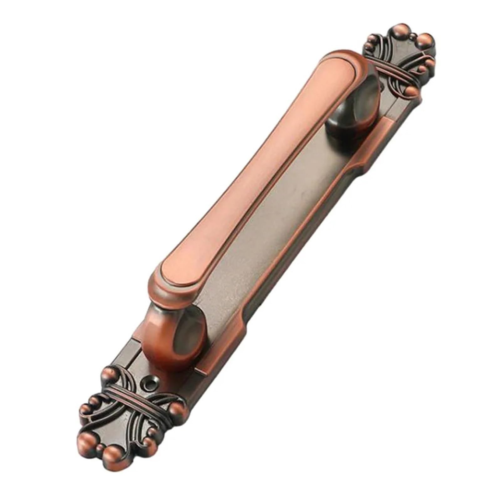 Snguoq Red Bronze 282Mm Antique Exposed Aluminum Alloy Door Handle Push-Pull For Cabinet Doors Balcony Casement Home For Living Room Door Handles(Red Bronze 282Mm)